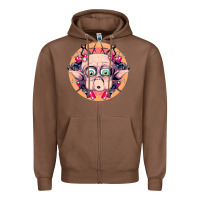 Chestnut mac Zipper Hoodie - linhVisuals