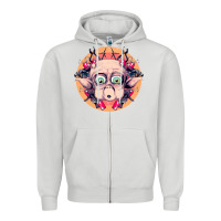 Dove Grey mac Zipper Hoodie - linhVisuals