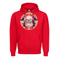 Red mac Zipper Hoodie - linhVisuals
