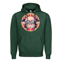 Sports Green mac Zipper Hoodie - linhVisuals