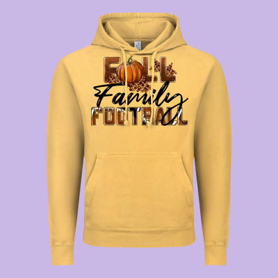 Fall Family Football Vintage Hoodie Designed By Lillyallendesigns