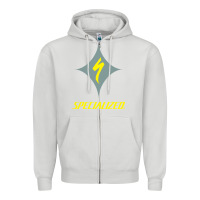 Dove Grey Specialized Bikes Bicycle Zipper Hoodie - linhVisuals