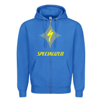 True Royal Specialized Bikes Bicycle Zipper Hoodie - linhVisuals