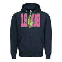 Navy aka 1908 Zipper Hoodie - linhVisuals