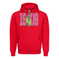 Red aka 1908 Zipper Hoodie - linhVisuals