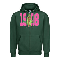 Sports Green aka 1908 Zipper Hoodie - linhVisuals
