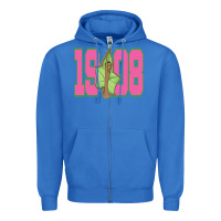 True Royal aka 1908 Zipper Hoodie - linhVisuals