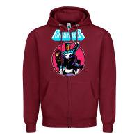 Burgundy superhero punish her Zipper Hoodie - linhVisuals
