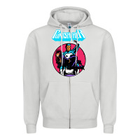 Dove Grey superhero punish her Zipper Hoodie - linhVisuals