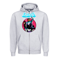 Heather Grey superhero punish her Zipper Hoodie - linhVisuals