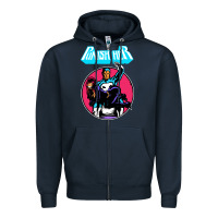 Navy superhero punish her Zipper Hoodie - linhVisuals