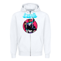 White superhero punish her Zipper Hoodie - linhVisuals