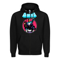 Black superhero punish her Zipper Hoodie - linhVisuals