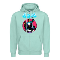 Seafoam superhero punish her Zipper Hoodie - linhVisuals