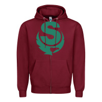 Burgundy minnesota state college southeast Zipper Hoodie - linhVisuals
