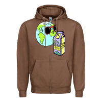 Chestnut wrld drink Zipper Hoodie - linhVisuals