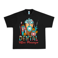 Black dental office manager cold drink frappe Urban Heavy Tee - FaDigitalArtStudio