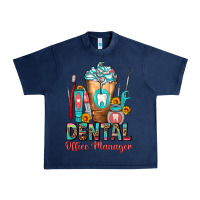 Navy dental office manager cold drink frappe Urban Heavy Tee - FaDigitalArtStudio