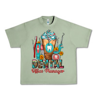 Oil Green dental office manager cold drink frappe Urban Heavy Tee - FaDigitalArtStudio