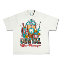 Dental Office Manager Cold Drink Frappe Urban Heavy Tee | Teevron