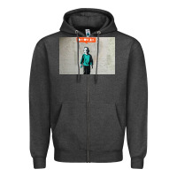 Charcoal Heather banksy nobody likes me boy Zipper Hoodie - linhVisuals