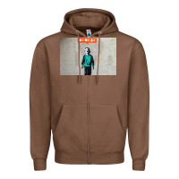 Chestnut banksy nobody likes me boy Zipper Hoodie - linhVisuals