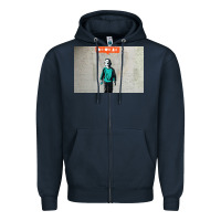 Navy banksy nobody likes me boy Zipper Hoodie - linhVisuals