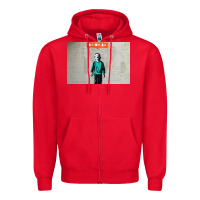 Red banksy nobody likes me boy Zipper Hoodie - linhVisuals