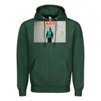 Sports Green banksy nobody likes me boy Zipper Hoodie - linhVisuals