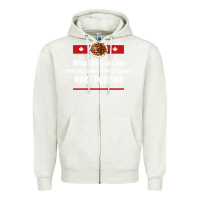 Oatmeal Heather canada poutine quebec recipe french Zipper Hoodie - linhVisuals