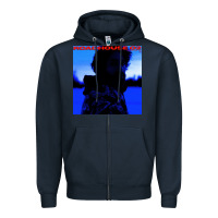 Navy allan rayman roadhouse Zipper Hoodie - linhVisuals