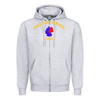 Heather Grey cold war service germany cold war Zipper Hoodie - linhVisuals