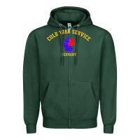 Sports Green cold war service germany cold war Zipper Hoodie - linhVisuals