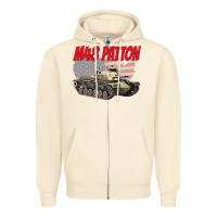 Sandshell cold war battle tank m48 patton gamer Zipper Hoodie - linhVisuals
