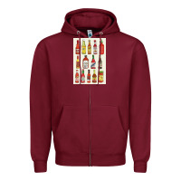 Burgundy hot sauce Zipper Hoodie - linhVisuals