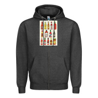 Charcoal Heather hot sauce Zipper Hoodie - linhVisuals