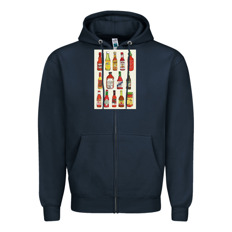 Hot Sauce Zipper Hoodie by linhVisuals | Teevron