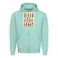 Seafoam hot sauce Zipper Hoodie - linhVisuals