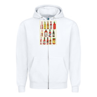 White hot sauce Zipper Hoodie - linhVisuals