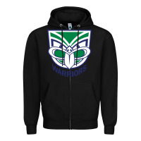 Black the-new-zealand-warriors-pen Zipper Hoodie - linhVisuals