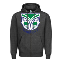 Charcoal Heather the-new-zealand-warriors-pen Zipper Hoodie - linhVisuals