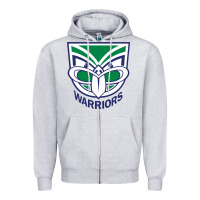 Heather Grey the-new-zealand-warriors-pen Zipper Hoodie - linhVisuals