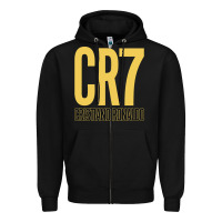 Black CR7 Cristiano Rocnaldo Portugal Zipper Hoodie - linhVisuals