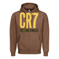 Chestnut CR7 Cristiano Rocnaldo Portugal Zipper Hoodie - linhVisuals