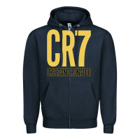 Navy CR7 Cristiano Rocnaldo Portugal Zipper Hoodie - linhVisuals