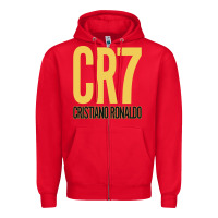 Red CR7 Cristiano Rocnaldo Portugal Zipper Hoodie - linhVisuals