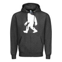 Charcoal Heather bigfoot t  shirt bigfoot   i believe bigfoot t  shirt Zipper Hoodie - linhVisuals