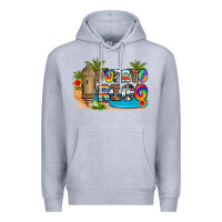Heather Grey puerto rico Premium Hoodie - Artiststas