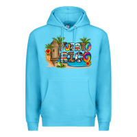Ocean Blue puerto rico Premium Hoodie - Artiststas