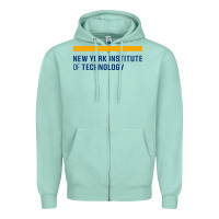 Seafoam New York Institute of Technology Zipper Hoodie - linhVisuals